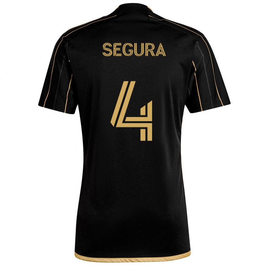 Kinder Eddie Segura #4 Schwarzes Gold Heimtrikot Trikot 2024/25 T-Shirt Schweiz