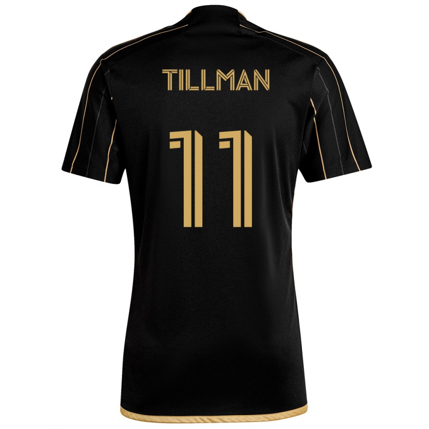 Kinder Timothy Tillman #11 Schwarzes Gold Heimtrikot Trikot 2024/25 T-Shirt Schweiz