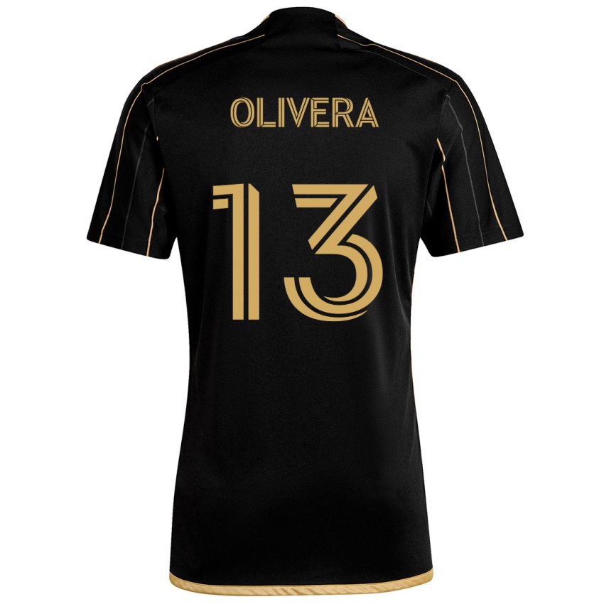 Kinder Cristian Olivera #13 Schwarzes Gold Heimtrikot Trikot 2024/25 T-Shirt Schweiz