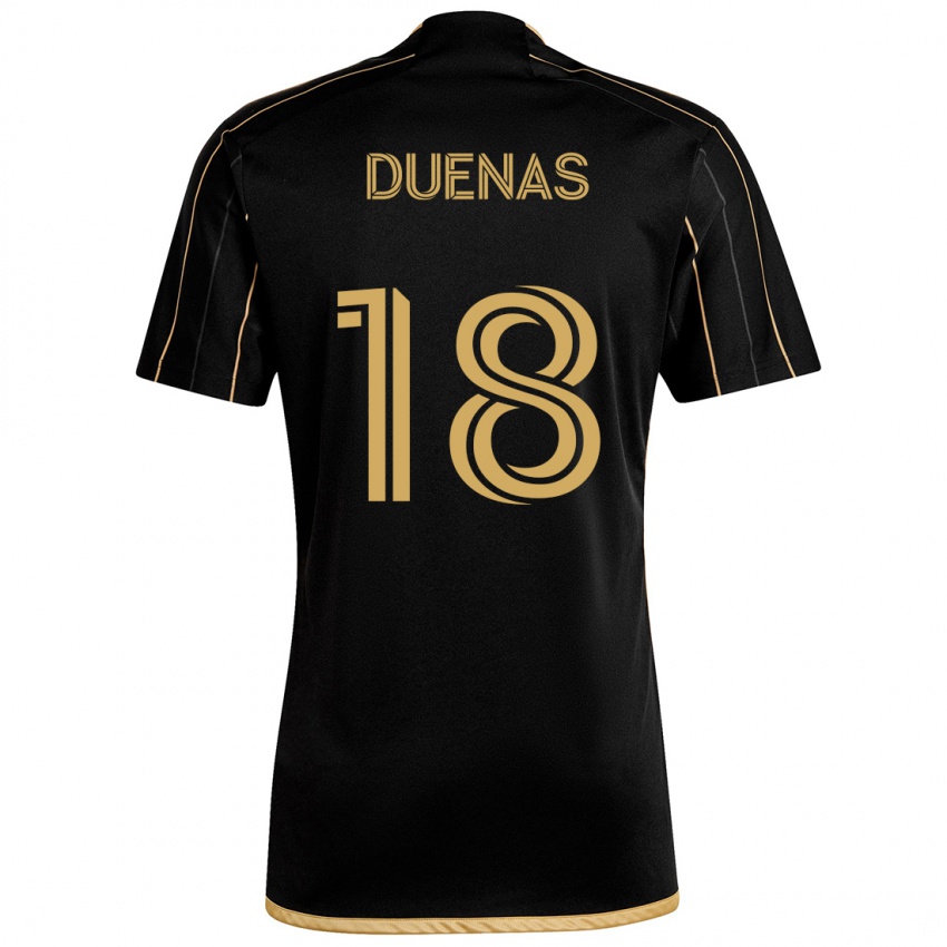 Kinder Érik Dueñas #18 Schwarzes Gold Heimtrikot Trikot 2024/25 T-Shirt Schweiz