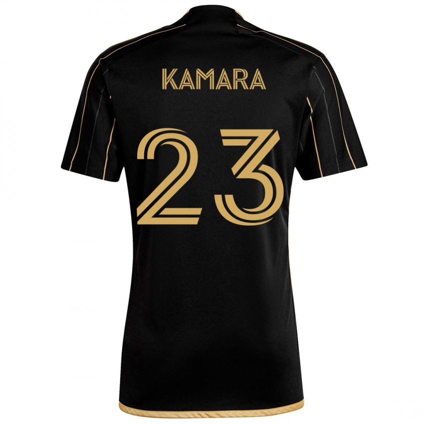 Kinder Kei Kamara #23 Schwarzes Gold Heimtrikot Trikot 2024/25 T-Shirt Schweiz