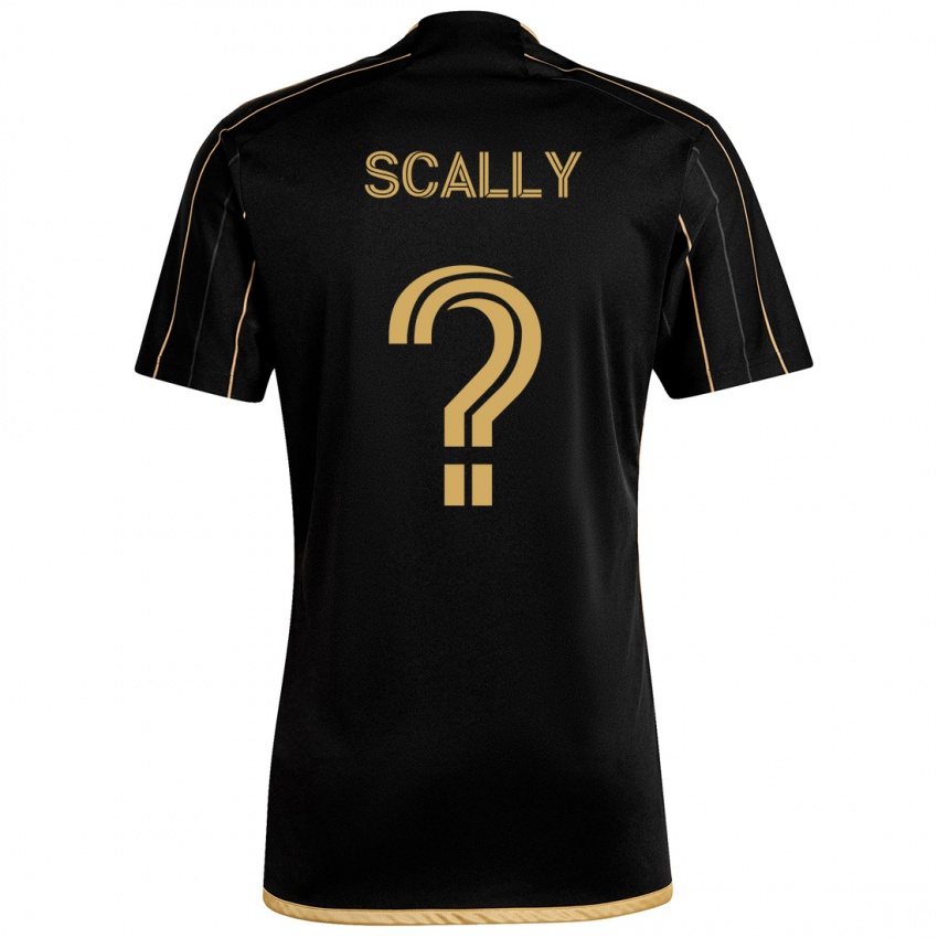 Kinder Ethan Scally #0 Schwarzes Gold Heimtrikot Trikot 2024/25 T-Shirt Schweiz