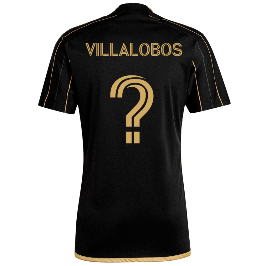 Kinder Kristian Villalobos #0 Schwarzes Gold Heimtrikot Trikot 2024/25 T-Shirt Schweiz