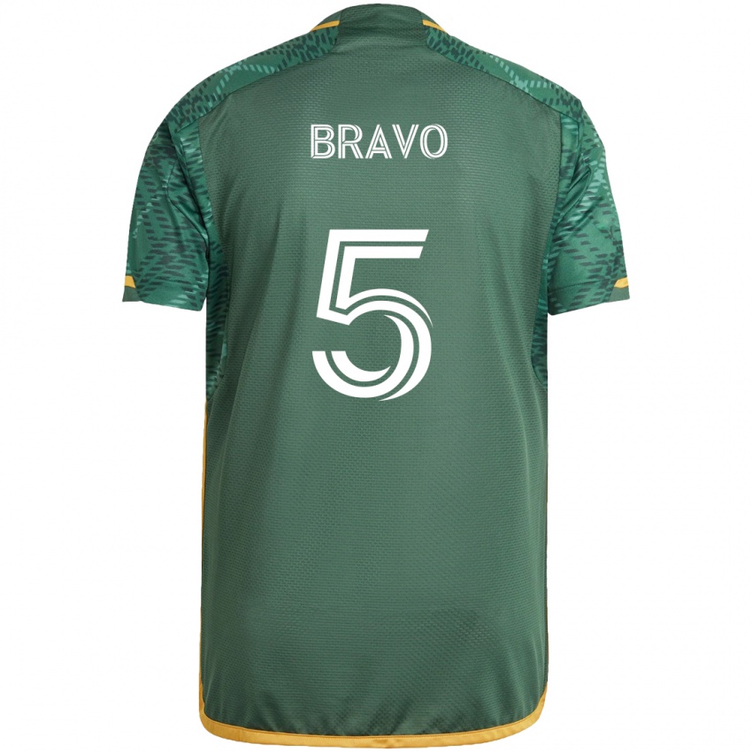 Kinder Claudio Bravo #5 Grün Orange Heimtrikot Trikot 2024/25 T-Shirt Schweiz