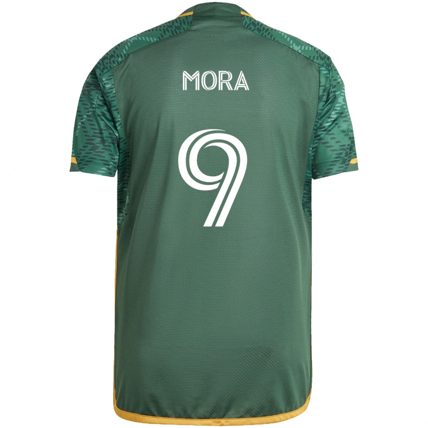 Kinder Felipe Mora #9 Grün Orange Heimtrikot Trikot 2024/25 T-Shirt Schweiz