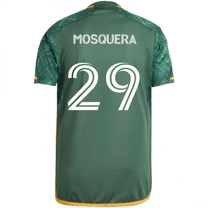 Kinder Juan David Mosquera #29 Grün Orange Heimtrikot Trikot 2024/25 T-Shirt Schweiz