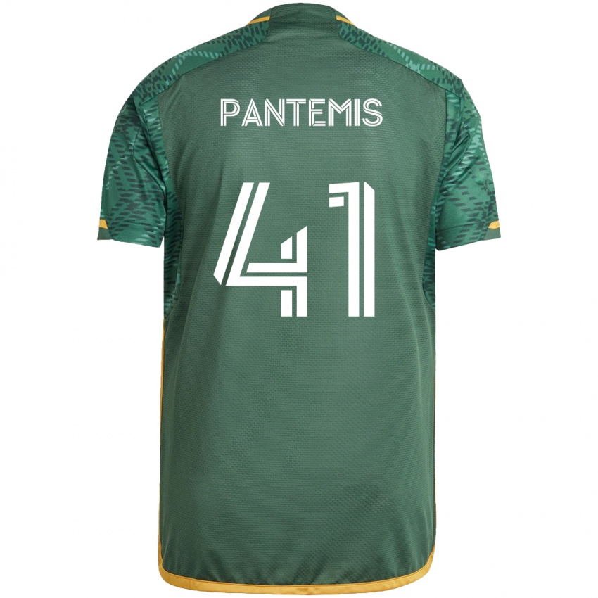 Kinder James Pantemis #41 Grün Orange Heimtrikot Trikot 2024/25 T-Shirt Schweiz