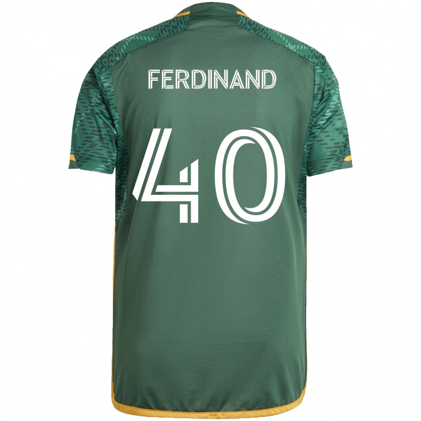 Kinder Keesean Ferdinand #40 Grün Orange Heimtrikot Trikot 2024/25 T-Shirt Schweiz