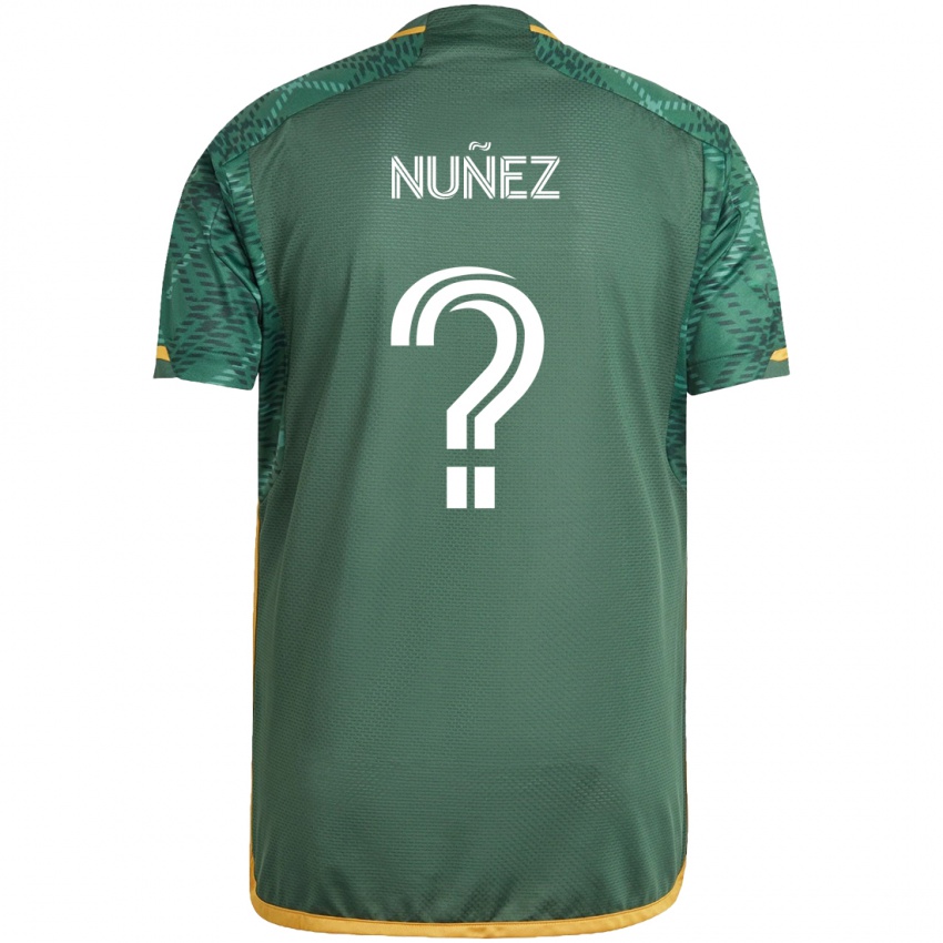 Kinder Daniel Nuñez #0 Grün Orange Heimtrikot Trikot 2024/25 T-Shirt Schweiz