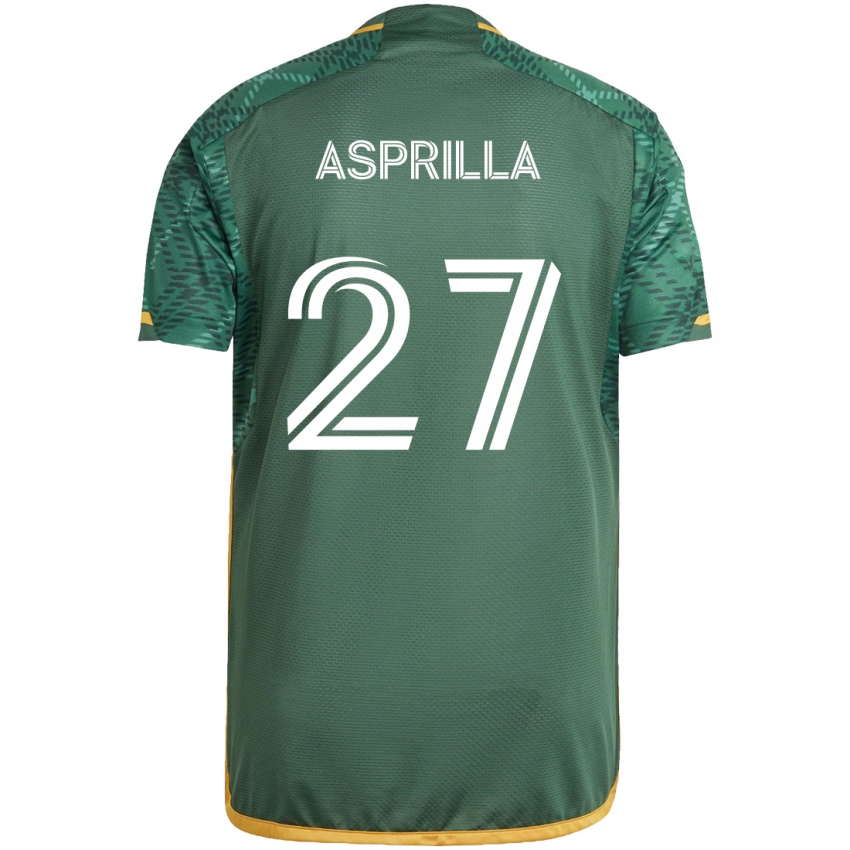 Kinder Dairon Asprilla #27 Grün Orange Heimtrikot Trikot 2024/25 T-Shirt Schweiz