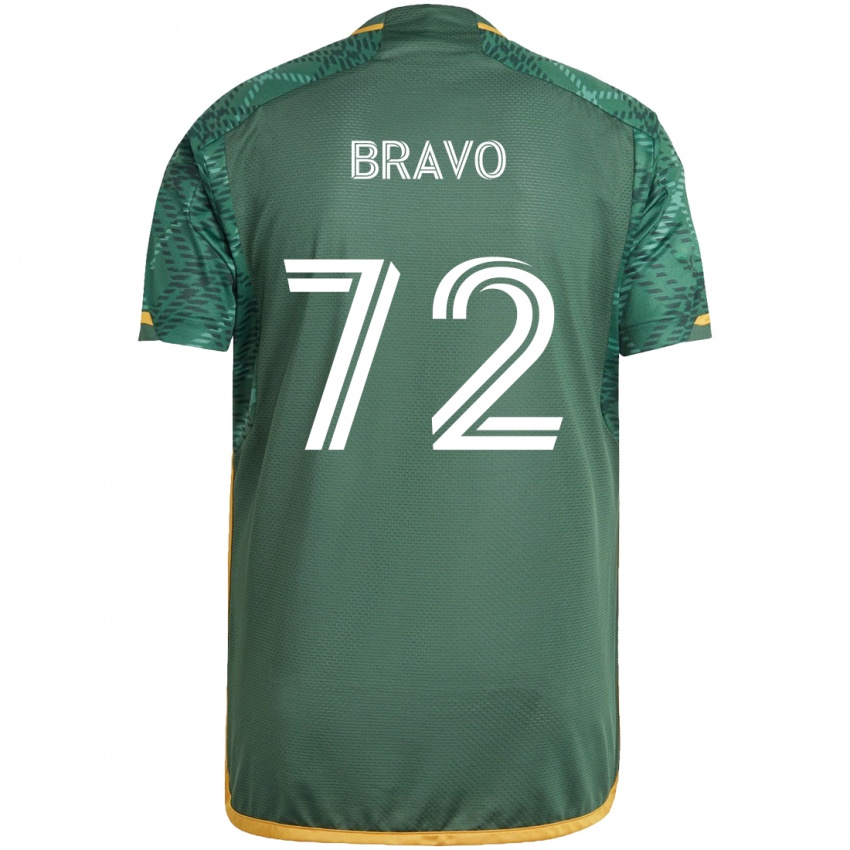 Kinder Julian Bravo #72 Grün Orange Heimtrikot Trikot 2024/25 T-Shirt Schweiz