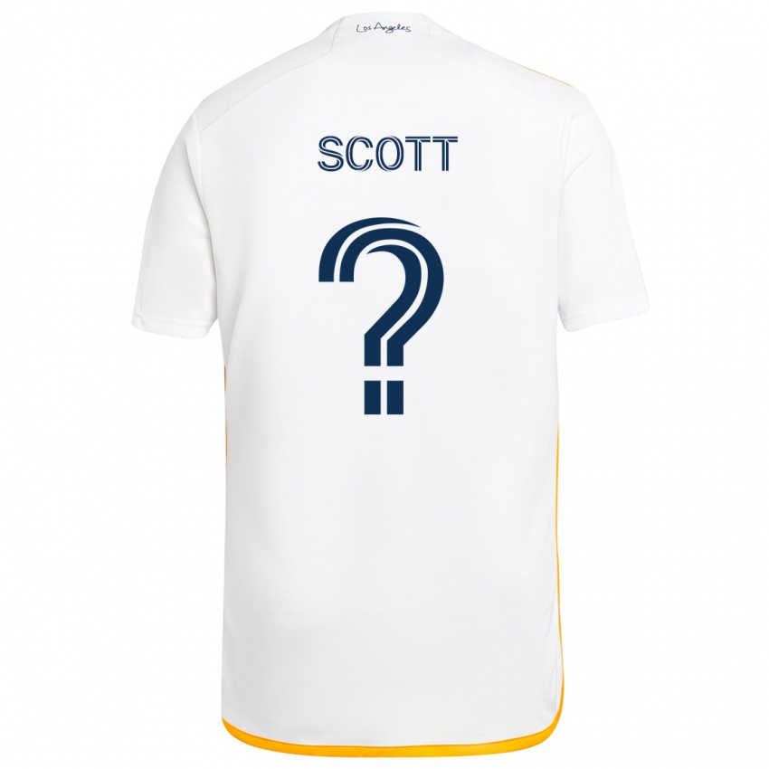 Kinder Brady Scott #0 Weiß Gelb Heimtrikot Trikot 2024/25 T-Shirt Schweiz