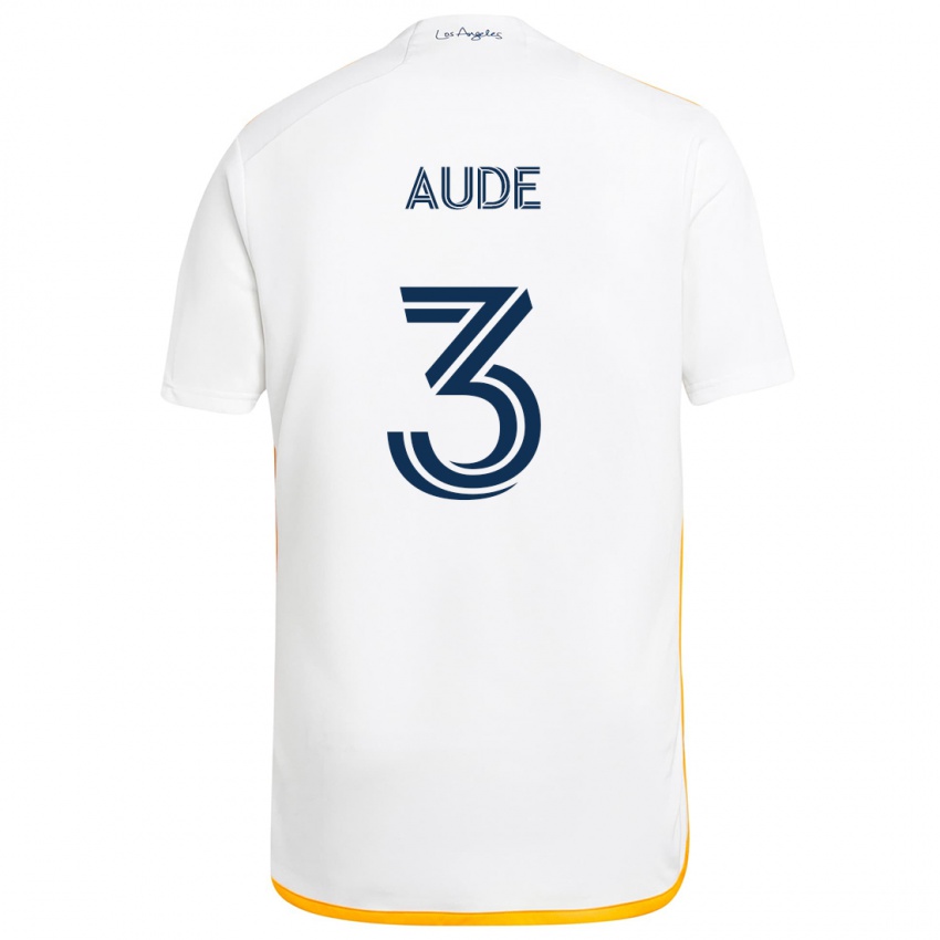 Kinder Julián Aude #3 Weiß Gelb Heimtrikot Trikot 2024/25 T-Shirt Schweiz