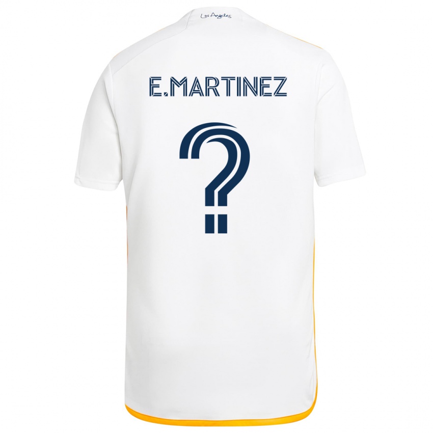 Kinder Enrique Martinez #0 Weiß Gelb Heimtrikot Trikot 2024/25 T-Shirt Schweiz