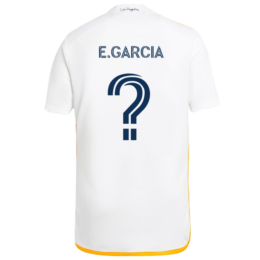 Kinder Emiliano Garcia #0 Weiß Gelb Heimtrikot Trikot 2024/25 T-Shirt Schweiz