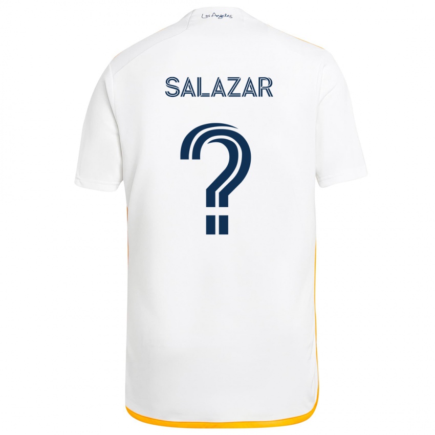 Kinder Enrique Salazar #0 Weiß Gelb Heimtrikot Trikot 2024/25 T-Shirt Schweiz