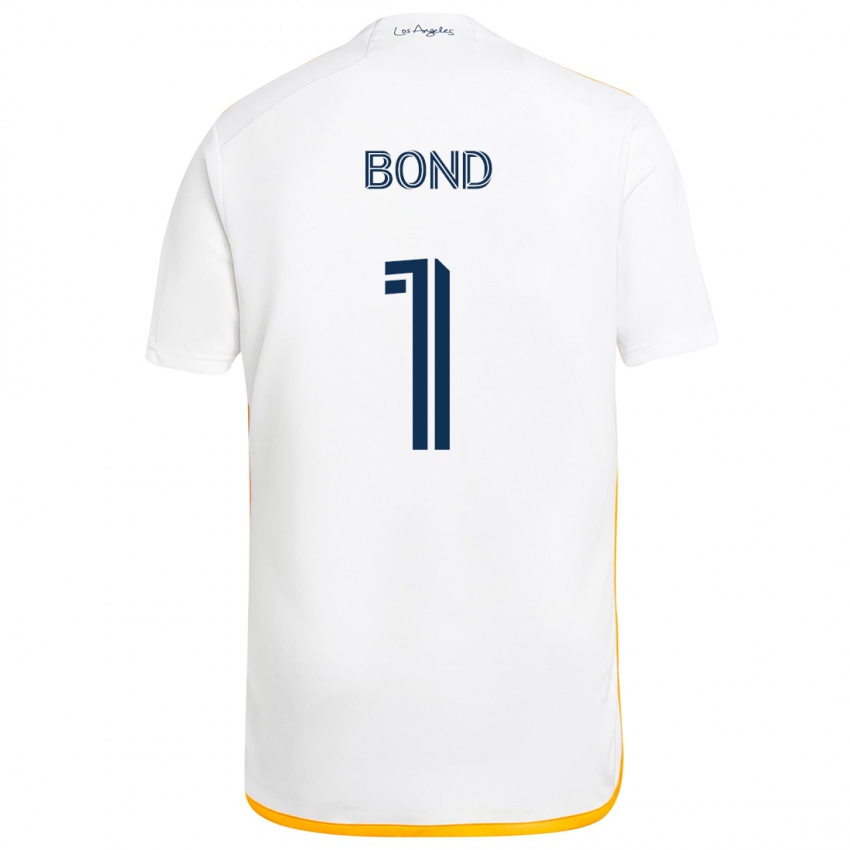 Kinder Jonathan Bond #1 Weiß Gelb Heimtrikot Trikot 2024/25 T-Shirt Schweiz