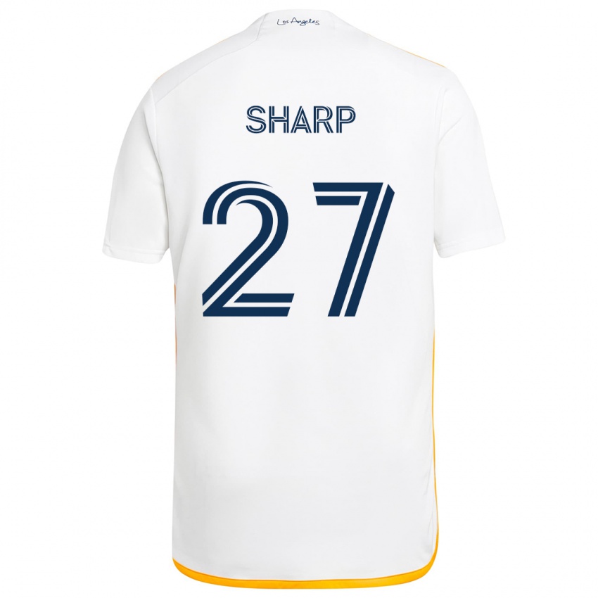 Kinder Billy Sharp #27 Weiß Gelb Heimtrikot Trikot 2024/25 T-Shirt Schweiz