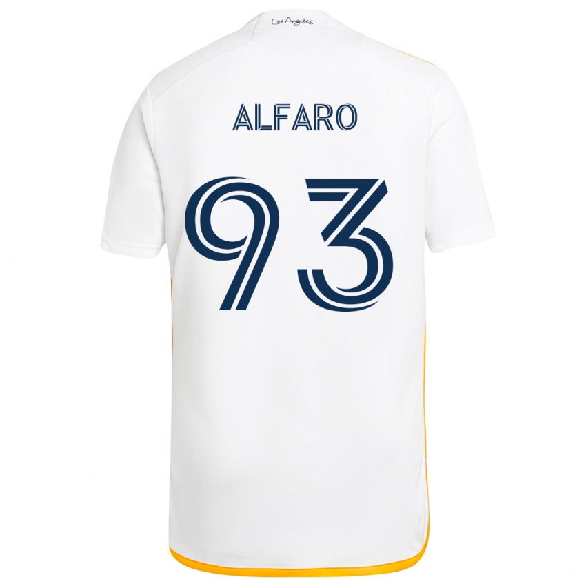 Kinder Tony Alfaro #93 Weiß Gelb Heimtrikot Trikot 2024/25 T-Shirt Schweiz