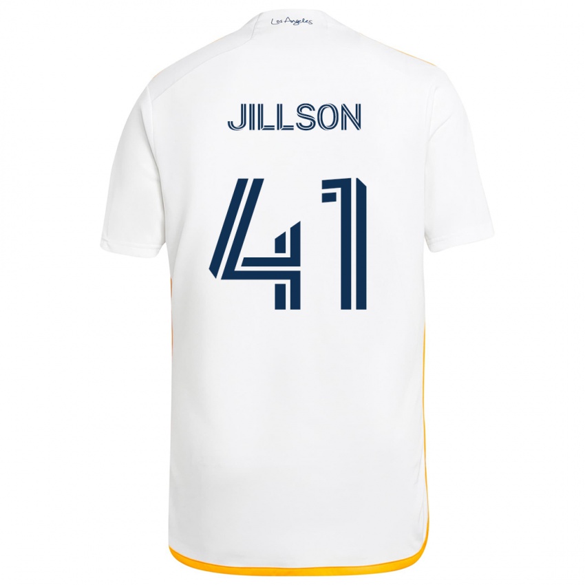 Kinder Simon Jillson #41 Weiß Gelb Heimtrikot Trikot 2024/25 T-Shirt Schweiz