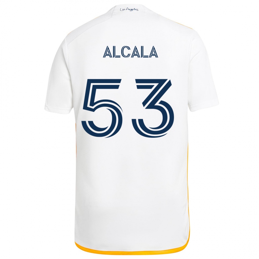 Kinder Álex Alcalá #53 Weiß Gelb Heimtrikot Trikot 2024/25 T-Shirt Schweiz