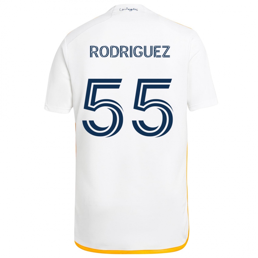 Kinder Diego Rodriguez #55 Weiß Gelb Heimtrikot Trikot 2024/25 T-Shirt Schweiz