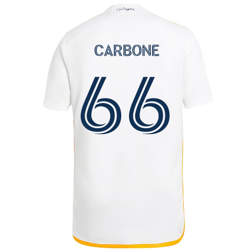 Kinder Matteo Carbone #66 Weiß Gelb Heimtrikot Trikot 2024/25 T-Shirt Schweiz