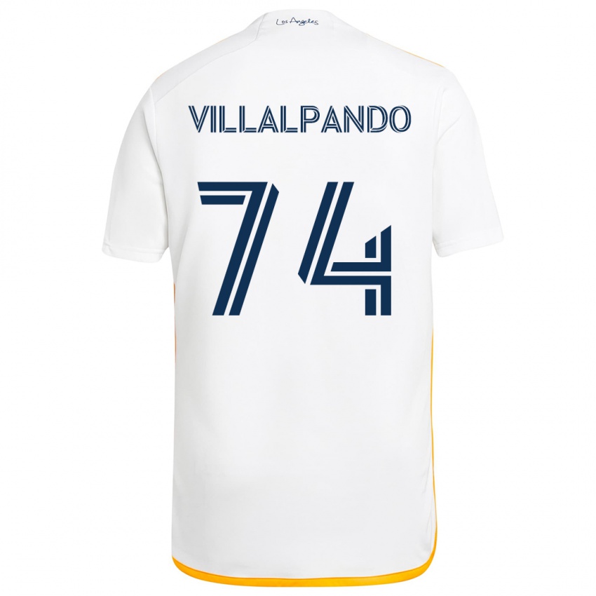 Kinder Sergio Villalpando #74 Weiß Gelb Heimtrikot Trikot 2024/25 T-Shirt Schweiz