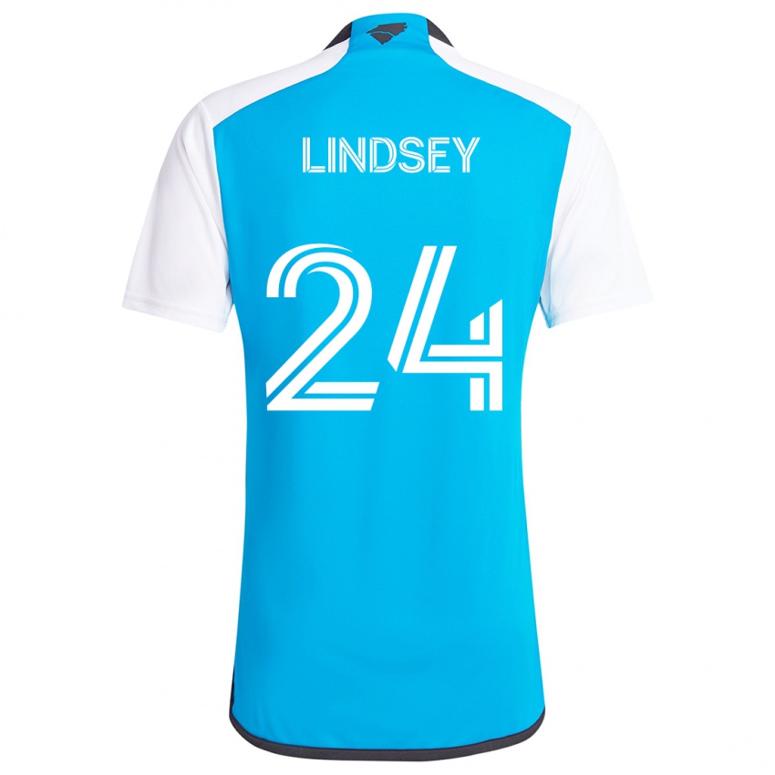 Kinder Jaylin Lindsey #24 Blau Weiss Heimtrikot Trikot 2024/25 T-Shirt Schweiz