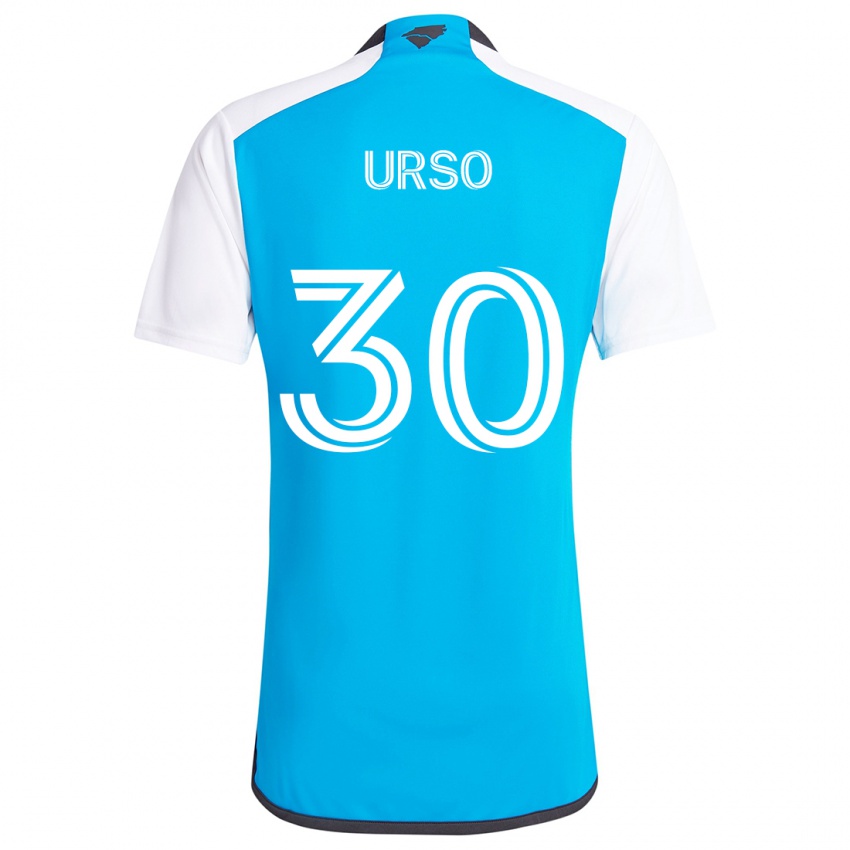 Enfant Maillot Júnior Urso #30 Bleu Blanc Tenues Domicile 2024/25 T-Shirt Suisse