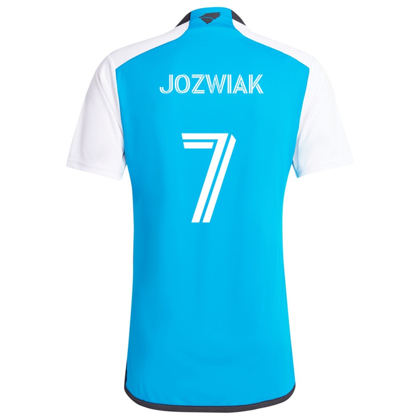 Kinder Kamil Józwiak #7 Blau Weiss Heimtrikot Trikot 2024/25 T-Shirt Schweiz