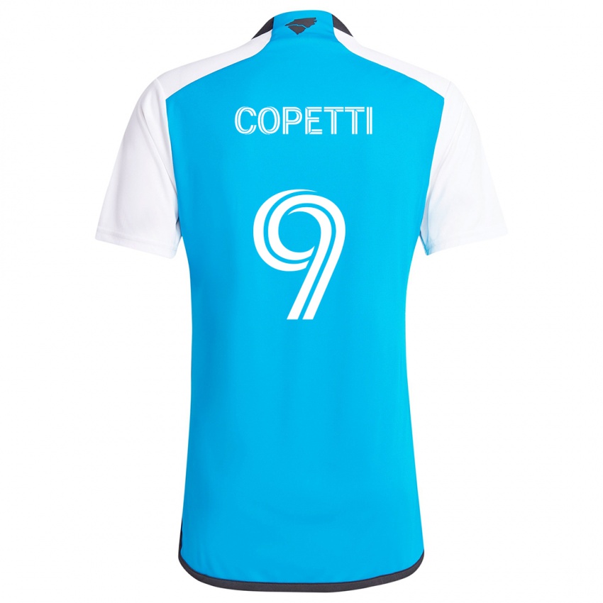 Kinder Enzo Copetti #9 Blau Weiss Heimtrikot Trikot 2024/25 T-Shirt Schweiz