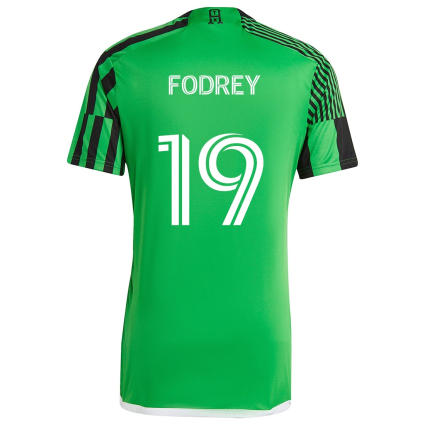 Kinder Cj Fodrey #19 Grün Schwarz Heimtrikot Trikot 2024/25 T-Shirt Schweiz