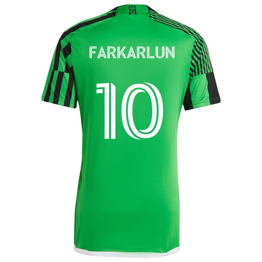 Kinder Jimmy Farkarlun #10 Grün Schwarz Heimtrikot Trikot 2024/25 T-Shirt Schweiz