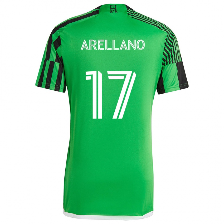 Kinder Bryan Arellano #17 Grün Schwarz Heimtrikot Trikot 2024/25 T-Shirt Schweiz