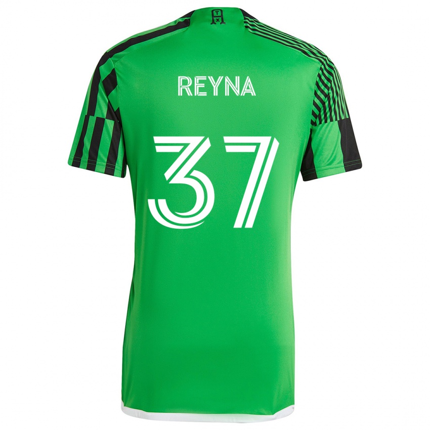 Kinder Joah Reyna #37 Grün Schwarz Heimtrikot Trikot 2024/25 T-Shirt Schweiz