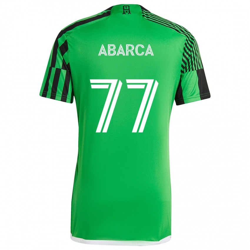 Kinder Diego Abarca #77 Grün Schwarz Heimtrikot Trikot 2024/25 T-Shirt Schweiz