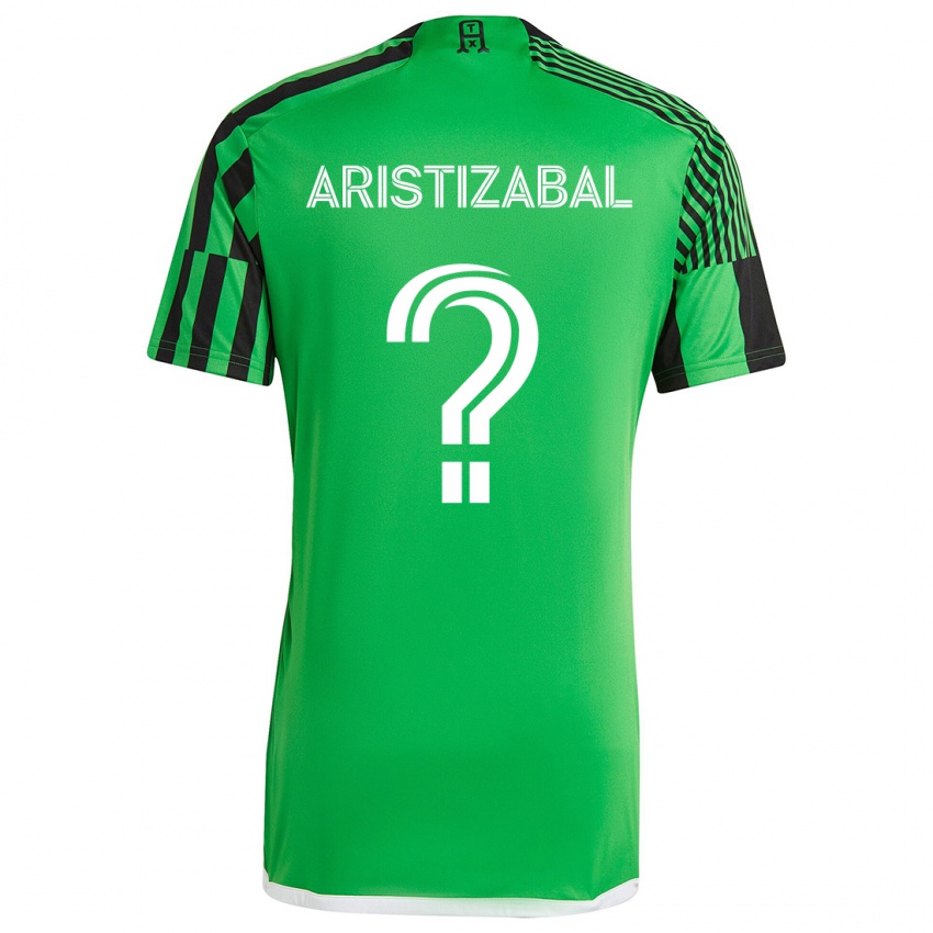 Kinder Nicolas Aristizabal #0 Grün Schwarz Heimtrikot Trikot 2024/25 T-Shirt Schweiz