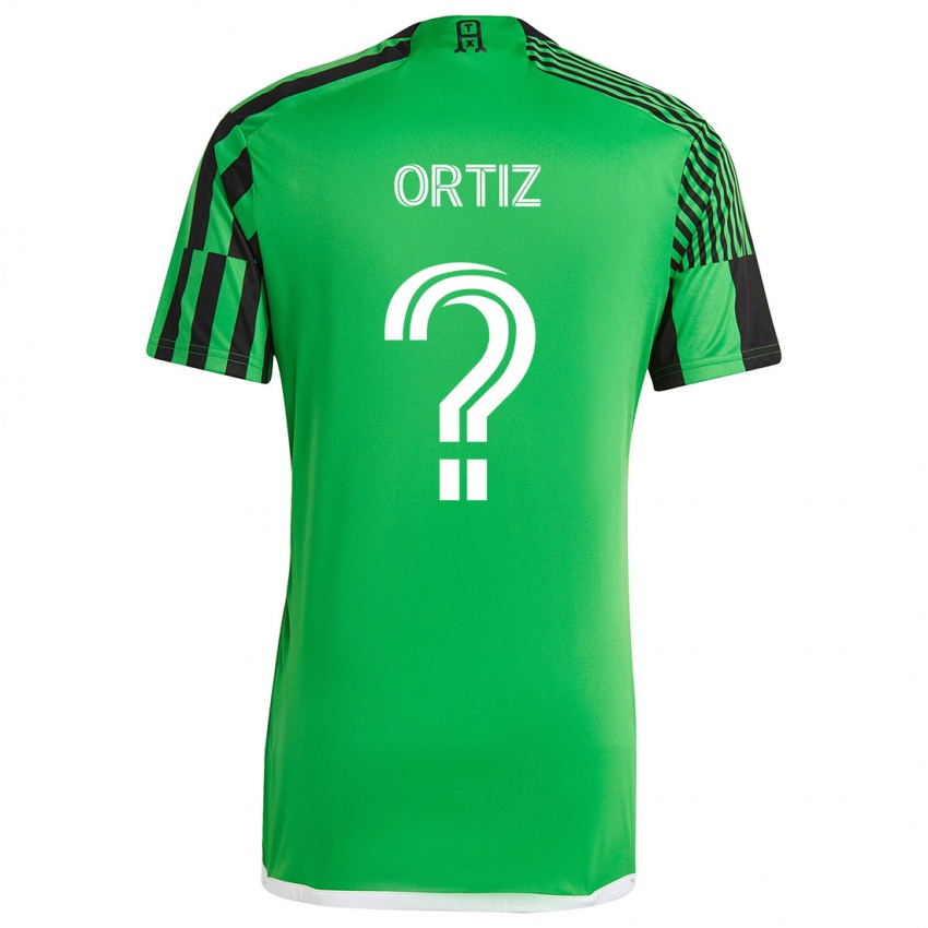 Kinder Viggo Ortiz #0 Grün Schwarz Heimtrikot Trikot 2024/25 T-Shirt Schweiz