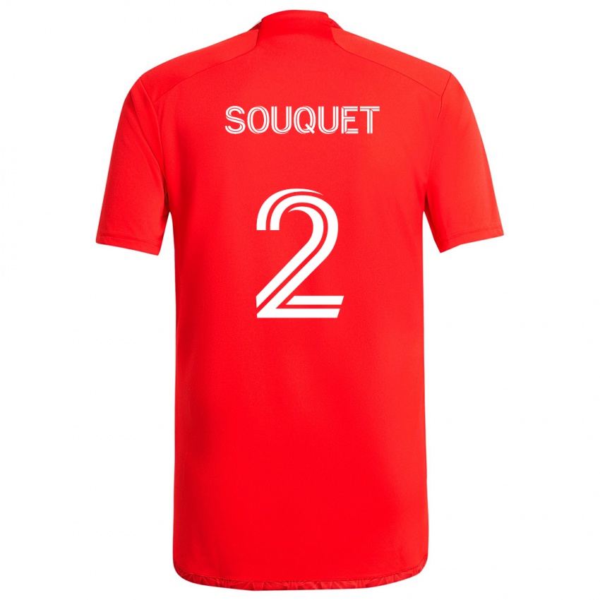 Kinder Arnaud Souquet #2 Rot-Weiss Heimtrikot Trikot 2024/25 T-Shirt Schweiz