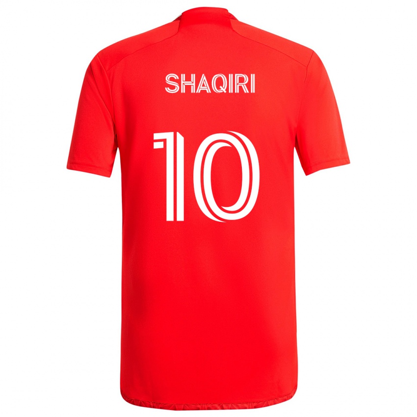 Kinder Xherdan Shaqiri #10 Rot-Weiss Heimtrikot Trikot 2024/25 T-Shirt Schweiz