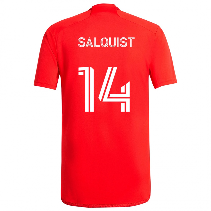 Kinder Tobias Salquist #14 Rot-Weiss Heimtrikot Trikot 2024/25 T-Shirt Schweiz