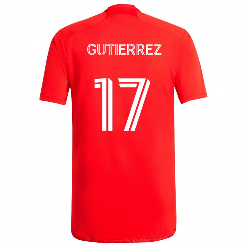 Kinder Brian Gutiérrez #17 Rot-Weiss Heimtrikot Trikot 2024/25 T-Shirt Schweiz