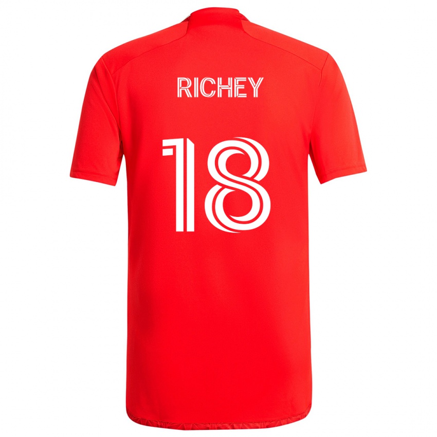 Kinder Spencer Richey #18 Rot-Weiss Heimtrikot Trikot 2024/25 T-Shirt Schweiz