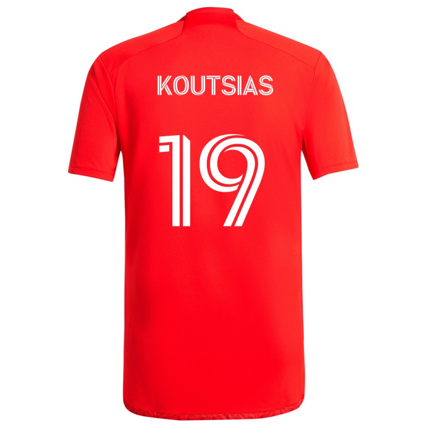 Kinder Georgios Koutsias #19 Rot-Weiss Heimtrikot Trikot 2024/25 T-Shirt Schweiz