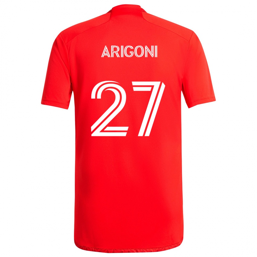 Kinder Allan Arigoni #27 Rot-Weiss Heimtrikot Trikot 2024/25 T-Shirt Schweiz