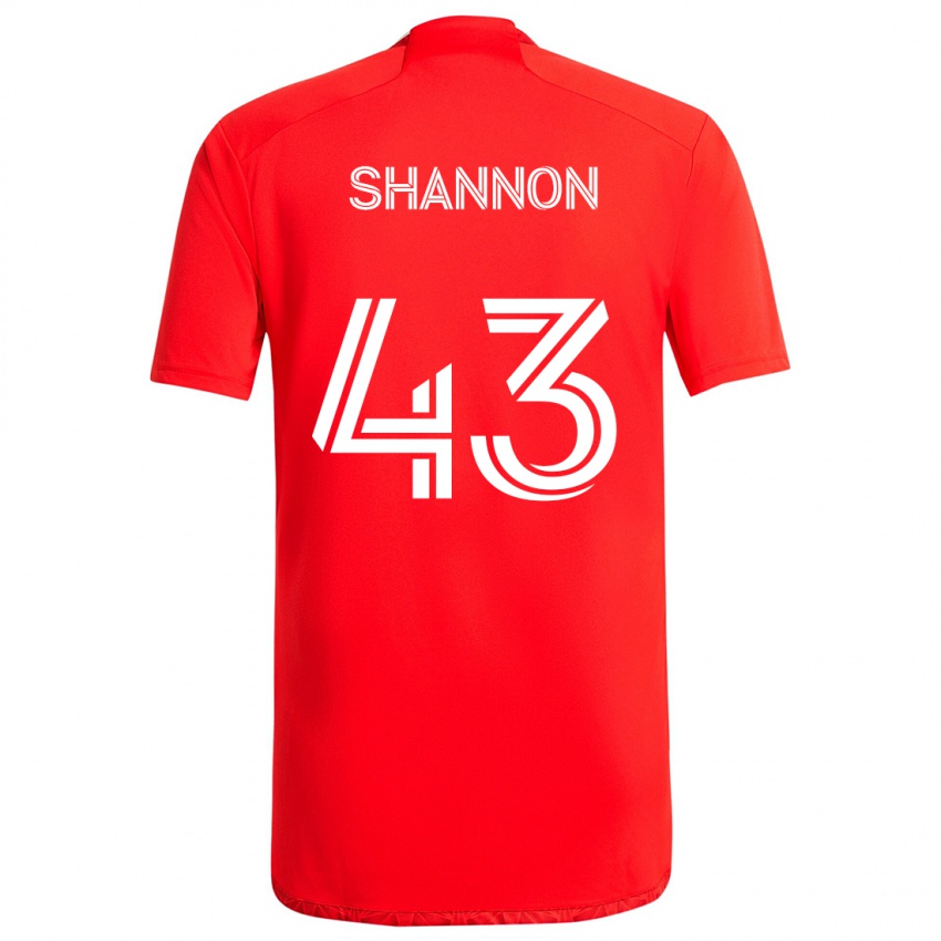 Kinder Jaylen Shannon #43 Rot-Weiss Heimtrikot Trikot 2024/25 T-Shirt Schweiz