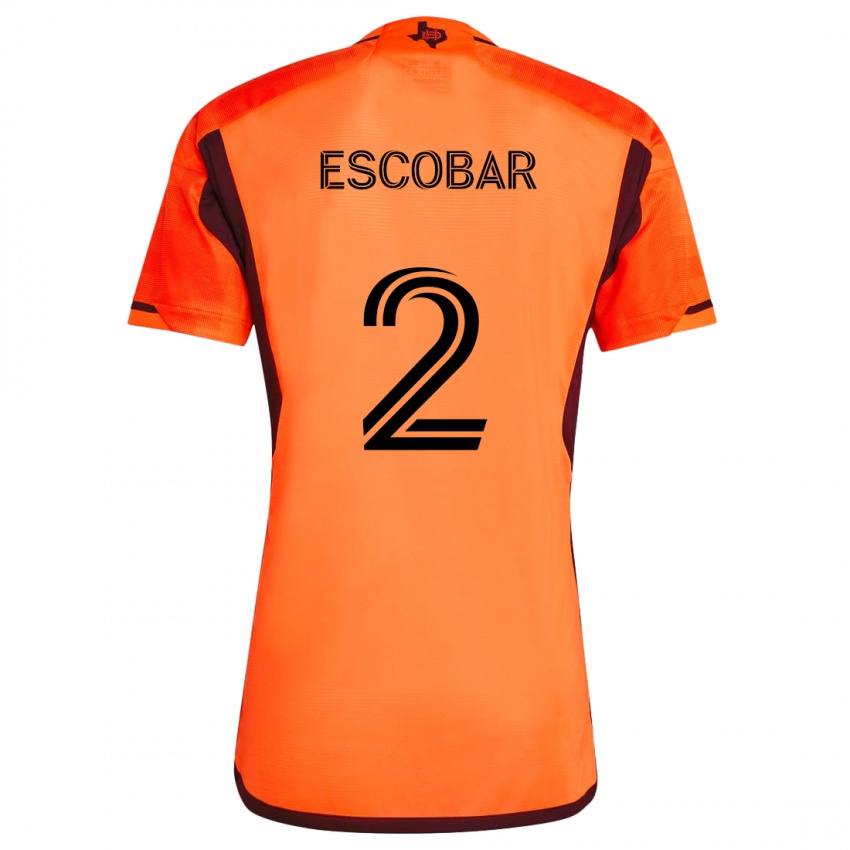 Kinder Franco Escobar #2 Orange Schwarz Heimtrikot Trikot 2024/25 T-Shirt Schweiz