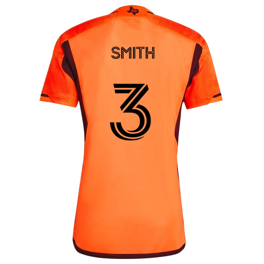 Kinder Brad Smith #3 Orange Schwarz Heimtrikot Trikot 2024/25 T-Shirt Schweiz