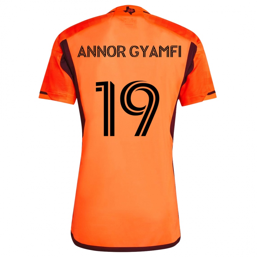 Kinder Stephen Annor Gyamfi #19 Orange Schwarz Heimtrikot Trikot 2024/25 T-Shirt Schweiz